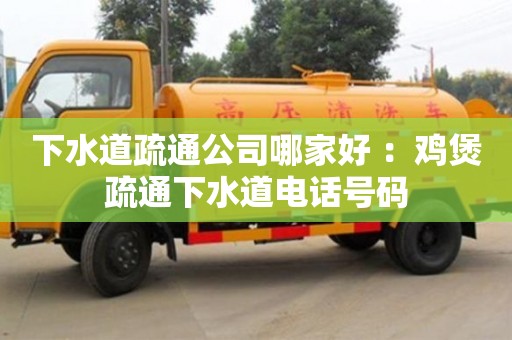 杭州下水道疏通公司哪家好 ：雞煲疏通下水道電話號碼
