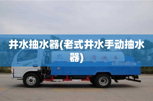 杭州井水抽水器(老式井水手動抽水器)