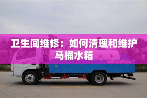 南昌衛(wèi)生間維修：如何清理和維護(hù)馬桶水箱