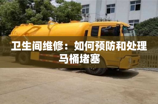 衛(wèi)生間維修:如何預(yù)防和處理馬桶堵塞 衛(wèi)生間維修:如何預(yù)防和處理馬桶堵塞