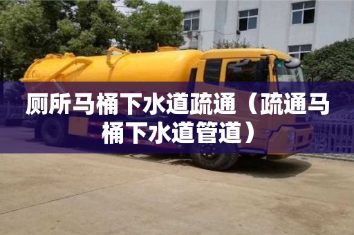 廁所馬桶下水道疏通（疏通馬桶下水道管道）