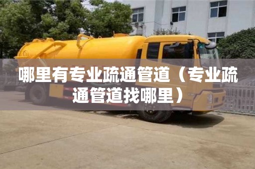 北京哪里有專業疏通管道（專業疏通管道找哪里）