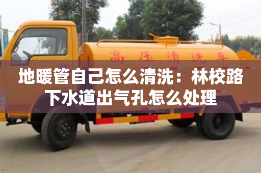 北京地暖管自己怎么清洗：林校路下水道出氣孔怎么處理