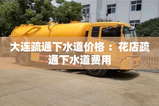 北京大連疏通下水道價格 ：花店疏通下水道費用