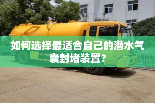 如何選擇最適合自己的潛水氣囊封堵裝置？