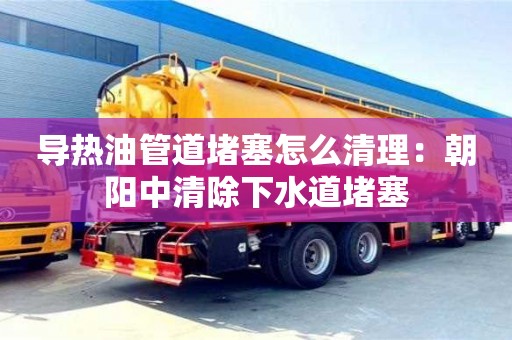 北京導熱油管道堵塞怎么清理：朝陽中清除下水道堵塞