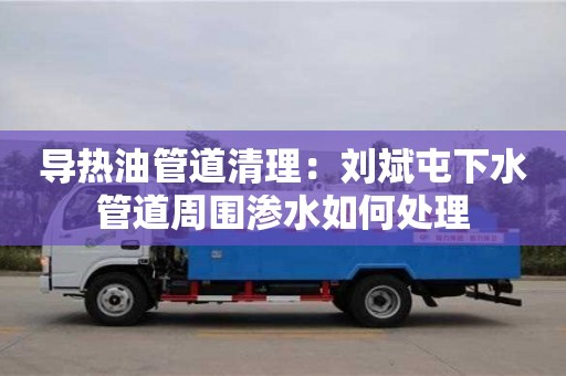 杭州導熱油管道清理：劉斌屯下水管道周圍滲水如何處理