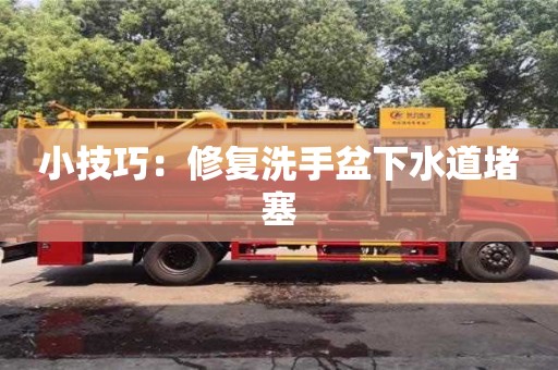 杭州小技巧：修復洗手盆下水道堵塞