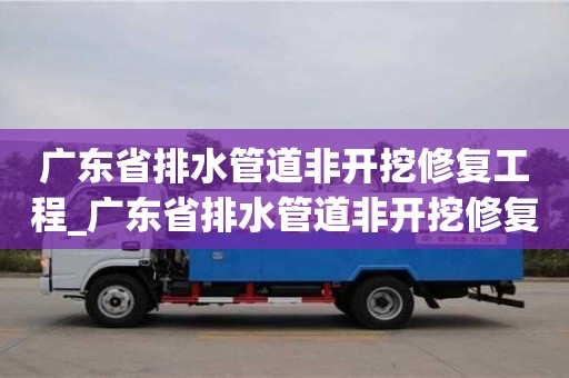 北京廣東省排水管道非開挖修復工程_廣東省排水管道非開挖修復工程招標