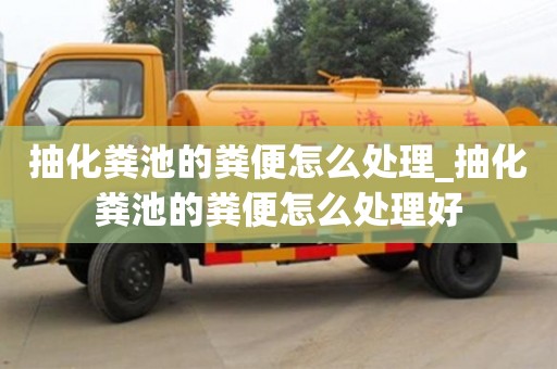 北京抽化糞池的糞便怎么處理_抽化糞池的糞便怎么處理好