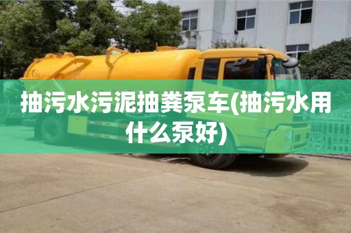抽污水污泥抽糞泵車(抽污水用什么泵好)