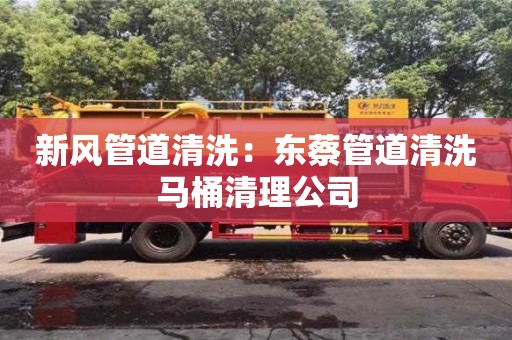 新風管道清洗：東蔡管道清洗馬桶清理公司