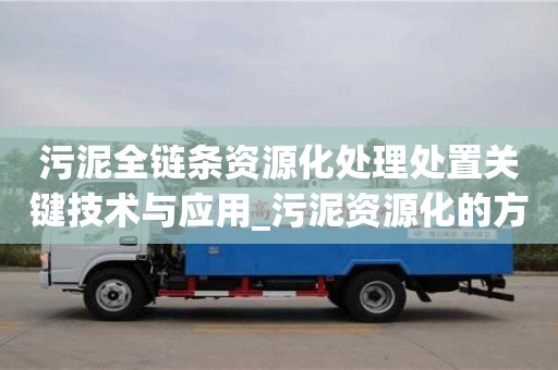 成都污泥全鏈條資源化處理處置關鍵技術與應用_污泥資源化的方法