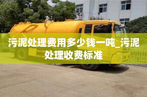 成都污泥處理費(fèi)用多少錢一噸_污泥處理收費(fèi)標(biāo)準(zhǔn)