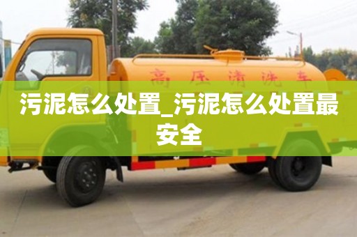 石家莊污泥怎么處置_污泥怎么處置最安全