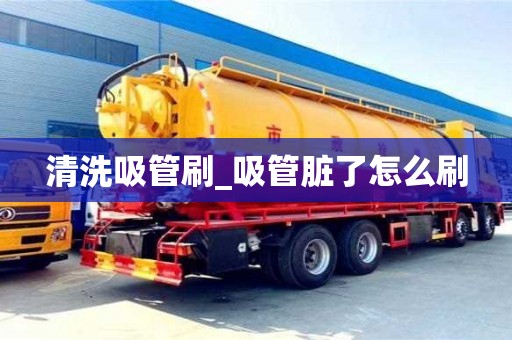 清洗吸管刷_吸管臟了怎么刷