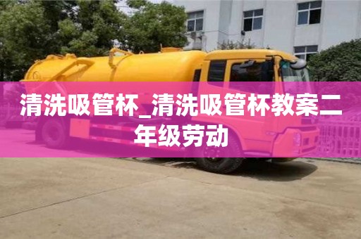 成都清洗吸管杯_清洗吸管杯教案二年級勞動