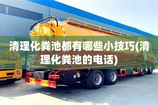 清理化糞池都有哪些小技巧(清理化糞池的電話)