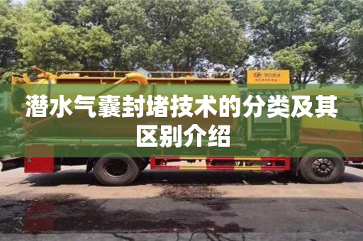 杭州潛水氣囊封堵技術的分類及其區別介紹