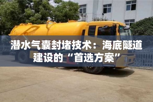 北京潛水氣囊封堵技術(shù)：海底隧道建設(shè)的“首選方案”