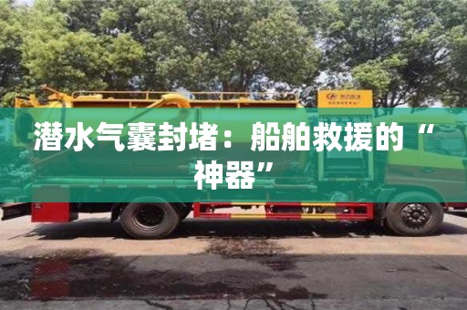 杭州潛水氣囊封堵：船舶救援的“神器”