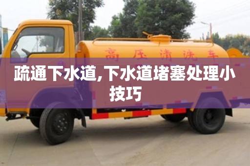 疏通下水道,下水道堵塞處理小技巧