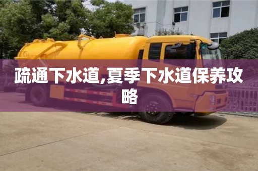 疏通下水道,夏季下水道保養攻略