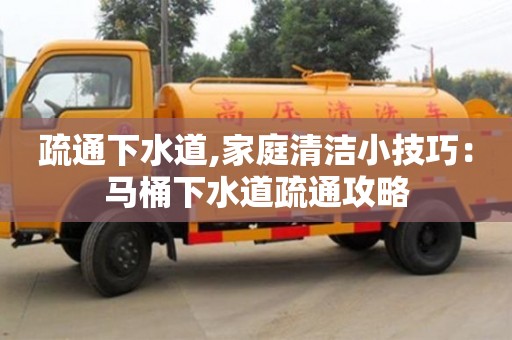 北京疏通下水道,家庭清潔小技巧：馬桶下水道疏通攻略