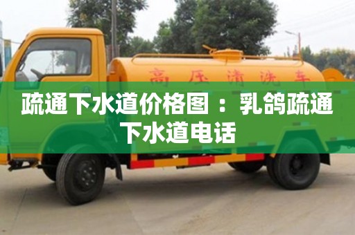 北京疏通下水道價格圖 ：乳鴿疏通下水道電話