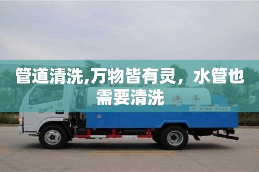 管道清洗,萬物皆有靈，水管也需要清洗