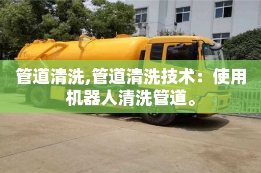 管道清洗,管道清洗技術(shù)：使用機器人清洗管道。