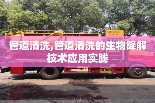 管道清洗,管道清洗的生物降解技術應用實踐