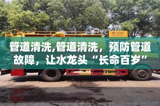 管道清洗,管道清洗，預防管道故障，讓水龍頭“長命百歲”