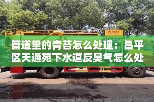 杭州管道里的青苔怎么處理：昌平區天通苑下水道反臭氣怎么處理