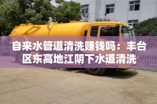 杭州自來水管道清洗賺錢嗎：豐臺區(qū)東高地江陰下水道清洗
