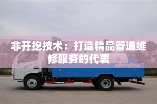 杭州非開挖技術：打造精品管道維修服務的代表