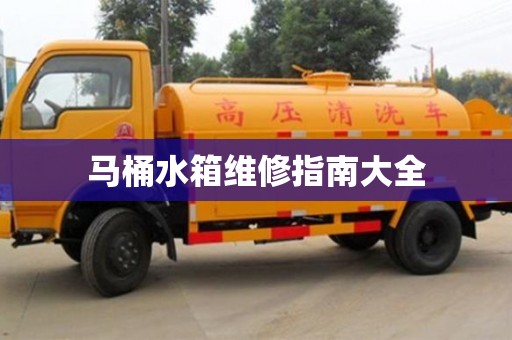 杭州馬桶水箱維修指南大全