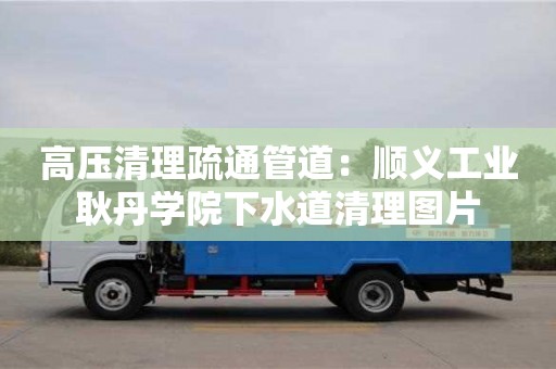 北京高壓清理疏通管道：順義工業(yè)耿丹學院下水道清理圖片