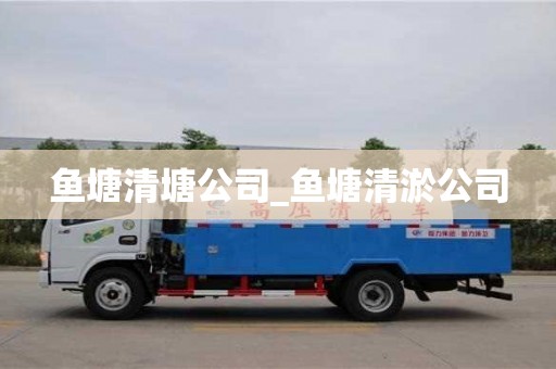 魚塘清塘公司_魚塘清淤公司